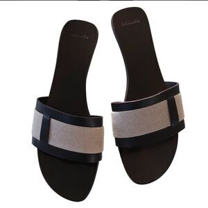 Hermès Canvas Clog Sandals‎